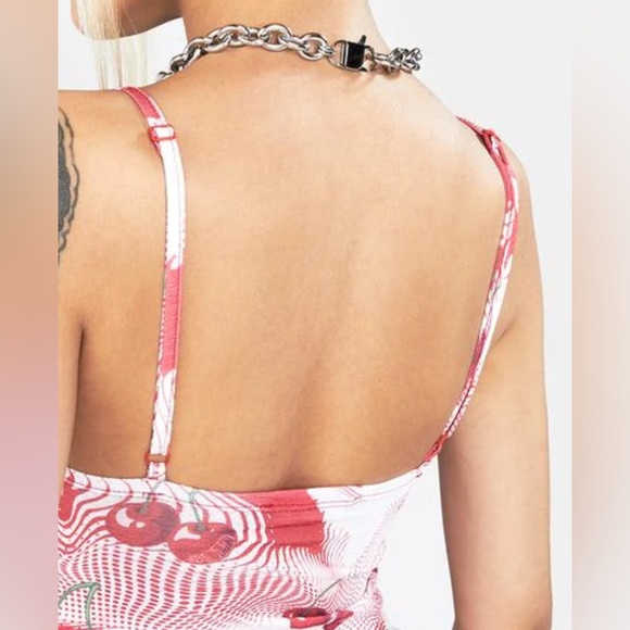 Jaded London Cherry Swirl Cami and mini Skirt Set - Picture 6 of 10